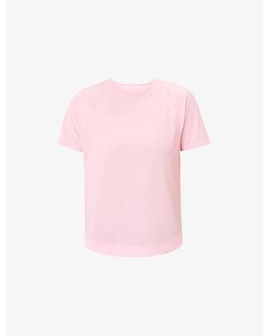 Sweaty Betty Breathe Easy Stretch-Woven T-Shirt - Pink