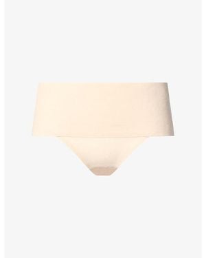 Spanx Supersmooth Undie-Tectable Supima Cotton Thong - Natural