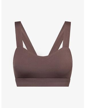 Sisterly Tribe Softsculpt Sweetheart Sports Bra - Brown