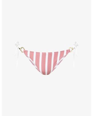 Heidi Klein Tramonti Ring Triangle Bikini Bottoms - Pink