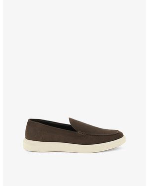 BOGGI Stratus Suede Leather Loafers - Black