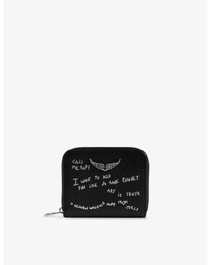 Zadig & Voltaire Zv Mini Leather Purse - Black
