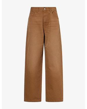 Carhartt Brandon Wide-Leg Cotton Trousers - Brown