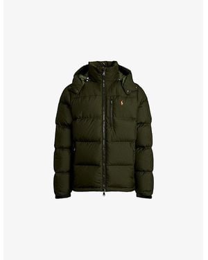 Polo Ralph Lauren Brand-Embroidered Padded Shell-Down Puffer Jacket - Green