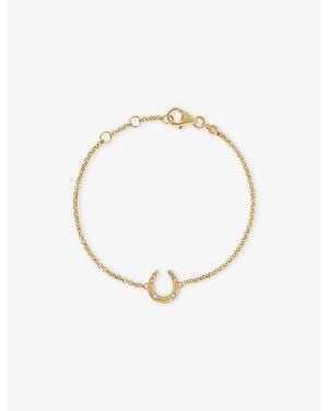 Astley Clarke Biography Horseshoe 18Ct And Sapphire Bracelet - Metallic