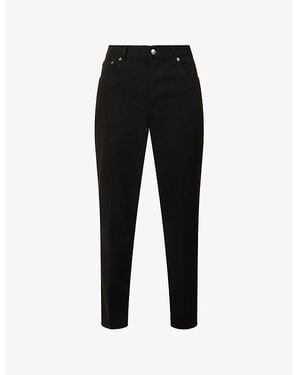 Gucci Horsebit-Chain Slim-Leg Cotton Denim Jeans - Black