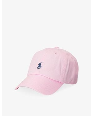 Polo Ralph Lauren The Iconic Logo-Embroidered Cotton Baseball Cap - Pink