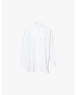 Agolde X Maria Mcmanus A-Line Cotton-Poplin Shirt - White