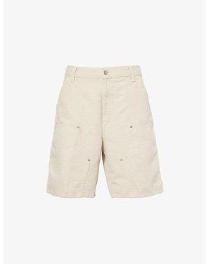 Carhartt Branford Relaxed-Fit Cotton-And-Linen Shorts - Natural
