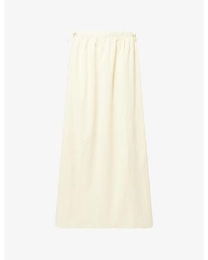 4th & Reckless Tayla Tie-Waist Woven Midi Skirt - White