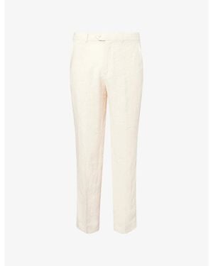 Percival Tailored Linen Trousers - Natural