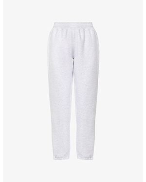 Sisters & Seekers Gear Logo-Print Cotton-Blend Jogging Bottoms - White