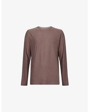Vuori Strato Tech Long-Sleeve Stretch-Woven T-Shirt - Brown