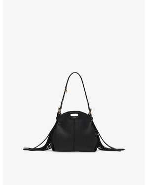 Maje Miss M Micro Leather Bag - Black