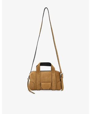 AllSaints Ares Suede Cross-Body Bag - Metallic
