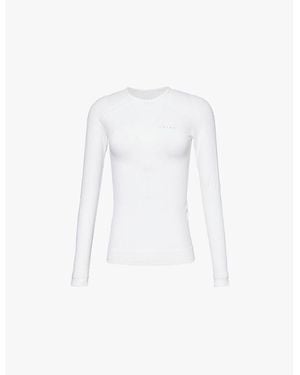 FALKE Ergonomic Sport Long-Sleeve Stretch-Woven Top - White