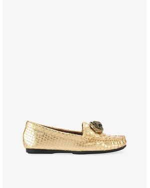 Kurt Geiger Chelsea Leather Moccasins - Natural
