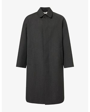 The Row Perlin Longline Cashmere And Wool-Blend Coat - Black