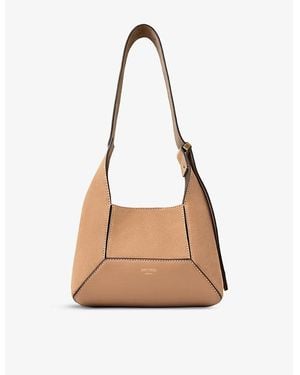Jimmy Choo Diamond Medium Suede Hobo Bag - Brown