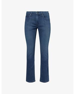 PAIGE Federal Straight-Leg Stretch-Woven Jeans - Blue
