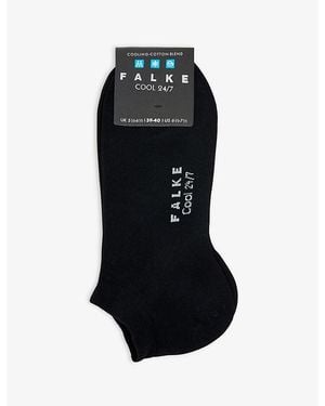 FALKE Cool 24/7 Cotton-Blend Socks - Black