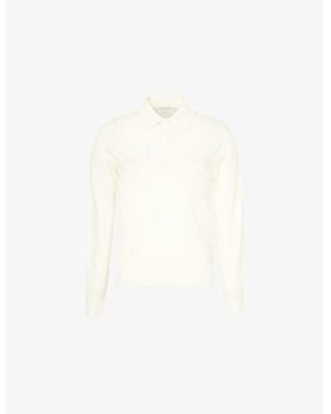 Tiger Of Sweden Appleton Long-Sleeve Knitted Polo Shirt - White