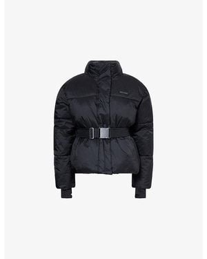 BO+TEE Belted Waterproof Padded Ski Jacket - Black