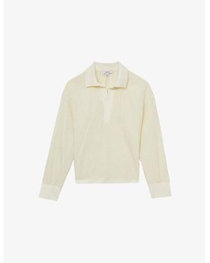 【海外限定】REISSジャケット☆Isla Pointed-Collar Linen-Blend Reiss Isla Pointed-Collar Linen-Blend Jacket in White | Lyst