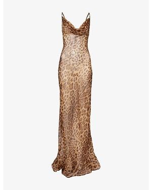 Rat & Boa Valentina Silk Maxi Dress - Brown