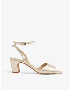 Whistles Emerson Heeled Metallic Leather Sandals