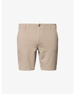 PAIGE Rickson Mid-Rise Stretch-Woven Shorts - Natural