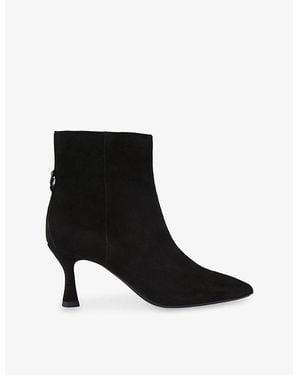 KG by Kurt Geiger Aria Suede Heeled Ankle Boots - Black