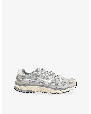 Nike P-6000 Suede And Mesh Trainers - White