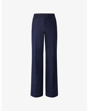 Soeur California Wide-Leg Denim Jeans - Blue