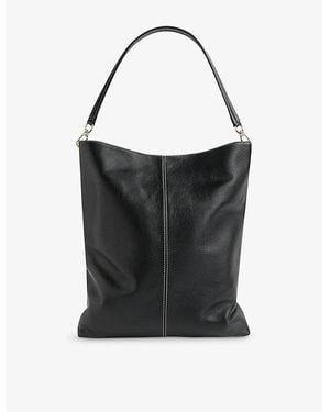 Whistles Kamil Leather Tote Bag - Black
