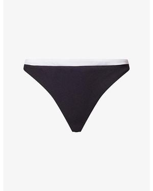 WE Are Tala Contrast Cheeky Bikini Bottoms - Blue