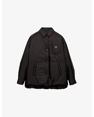 Prada Light Padded Oversized Re-Nylon Jacket - Black