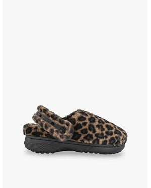 Crocs™ Classic Unfurgetable Faux-Fur Clogs - Black