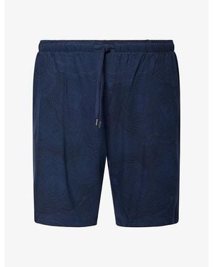 Derek Rose Basel Modal-Jersey Shorts - Blue