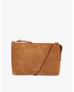 Whistles Kaia Suede Cross-Body Bag - Brown