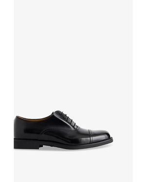 Gucci Tempe Lace-Up Leather Brogues - Black