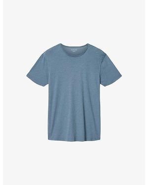 AllSaints Figure Regular-Fit Short-Sleeve Cotton T-Shirt - Blue