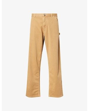 Moncler Patch-Pocket Cotton Cargo Trousers - Natural