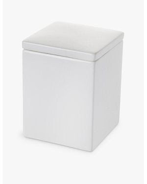 The White Company The Company Morston Lidded Stoneware Box Container 12Cm - White