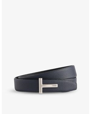 Tom Ford Reversible Leather Belt - Blue