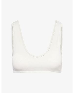 Sisterly Tribe Softsculpt Deep V-Neck Bra - White