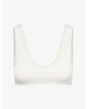 Sisterly Tribe Softsculpt Deep V-Neck Bra - White