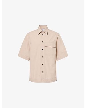 Bottega Veneta Classic Collar Cotton Shirt - Natural