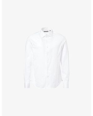 Corneliani Regular-Fit Long-Sleeve Cotton Shirt - White