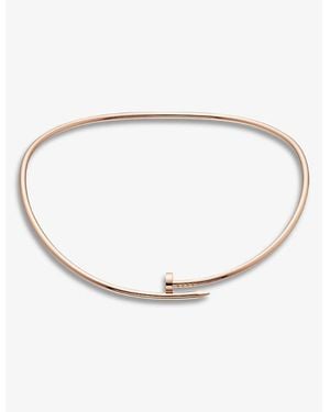 Cartier Juste Un Clou 18Ct Rose- Necklace - White